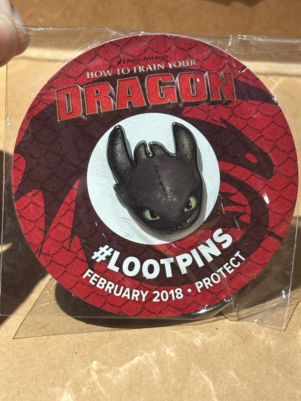 3/$20 DreamWorks How to Train Your Dragon Toothless Enamel Loot Crate Pin